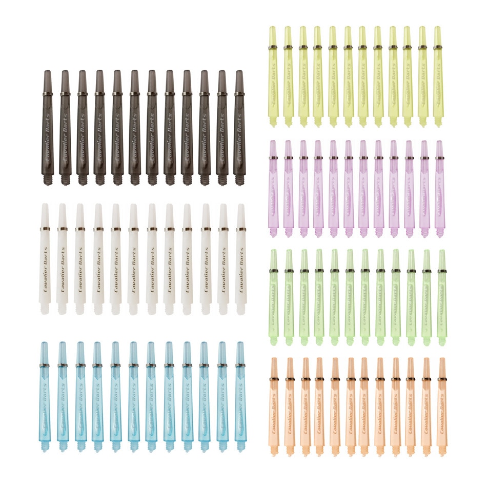 1.5-Inch Mellow Yellow Coated Aluminum Dart Shafts – 1 Set Of 3 (Short)