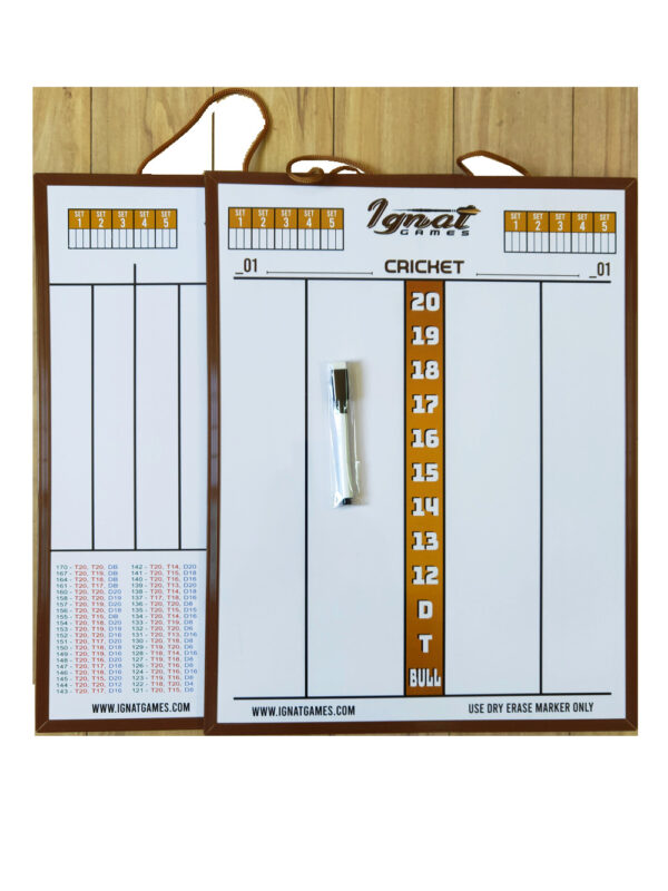 darts scoreboard white