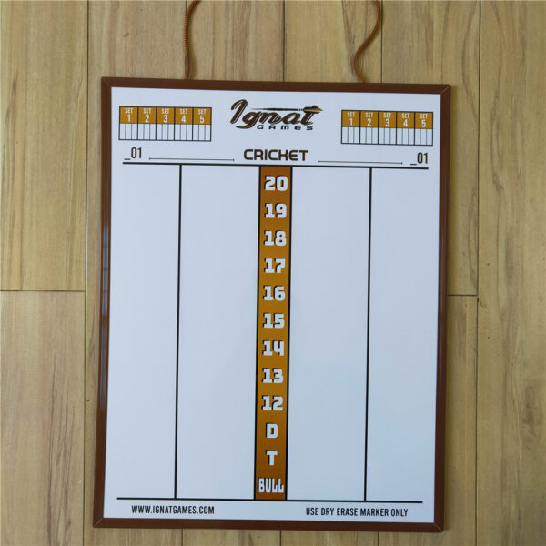 darts scoreboard white